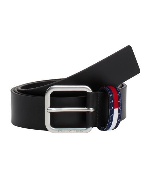 Cintura nera in pelle Tommy Jeans | AM0AM12337BDS